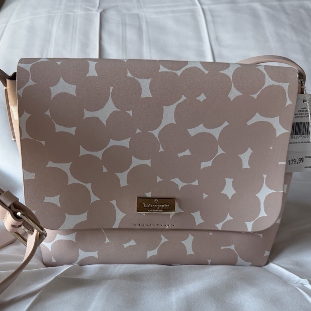 Kate Spade Madie Putnam Drive Splodge Dot Pink Multi Crossbody Bag WKRU5459